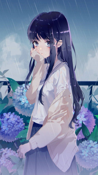 Sad Anime Girl Wallpaper