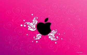 Apple Logo Pink Full HD Wallpaper