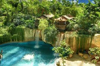 Rainbow Tropical Rainforest Waterfalls Desktop Background Chillcover