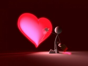 Touch My Red Heart Desktop Pc And Mac Wallpaper