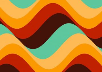 Retro Styled Wavy Wallpaper Design Vector Art At Vecteezy