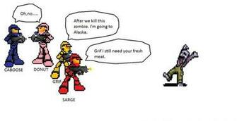 Red Vs Blue Zombie By Ejespino