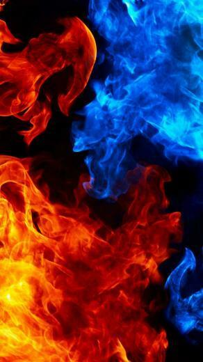 Blue And Red Fire HD Wallpaper For Moto X HDwallpaper Net