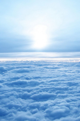 Heavenly Skies Blue Sky Wallpaper Light Aesthetic