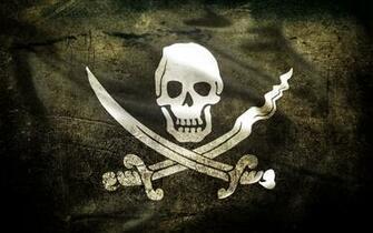 Abstract Flag Pirate Dark Wallpaper