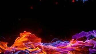 Cool Fire Background And Ice