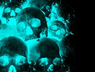 Werewolf Blue Skulls Theme Pixel Popular HD Wallpaper