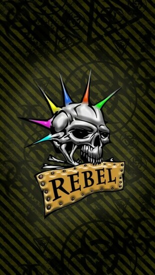 Rebel Skull Wallpaper iPhone