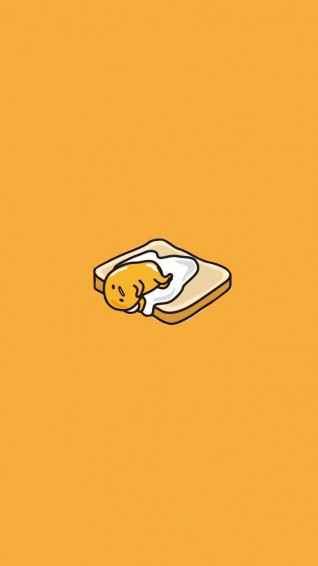 Gudetama Kawaii Orange Wallpaper Cute