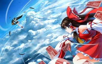 Touhou Image Reimu Vs Aya HD Wallpaper And Background Photos