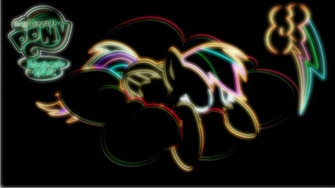 Neon Rainbow Dash Wallpaper By Antpie94