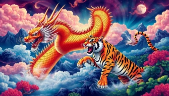 Dragon And Tiger Wallpaper