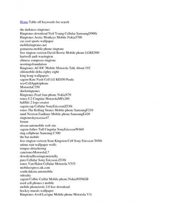 Ringback Tone For All Models Mobile Phone Nokia N81 8gb Document
