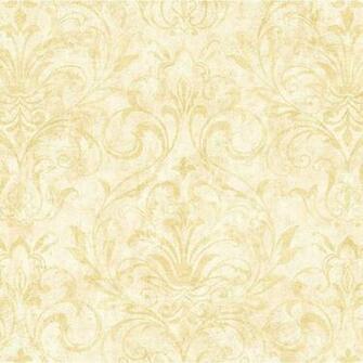 Wallpaper Leaf Scroll Damask