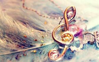 Cute Music Brooch With Feather Photos For Wall Wallpaper Cool