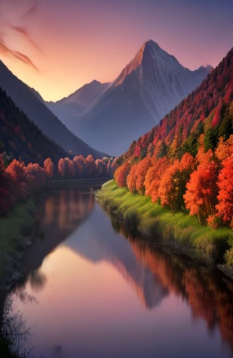 Red Nature Wallpaper