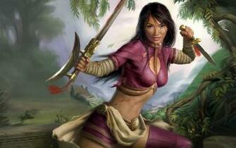 Warrios Woman Wallpaper Background