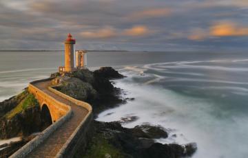 Wallpaper Coast France Lighthouse Brittany Image For