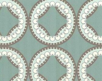 Moorish Circles Wallpaper Circle Design Turquoise Aqua Brown