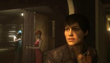 Madison Paige Heavy Rain Wallpaper Bathroom Scene