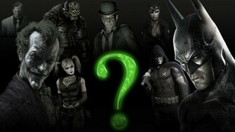 Batman Arkham City Stad Joker Riddle Wallpaper