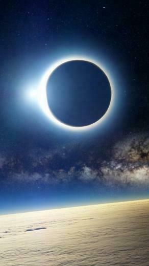 Fantasy Space Eclipse Wallpaper iPhone Plus HD