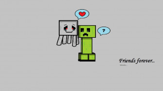 A Minecraft Ghast Floating In The Nether Wallpaper