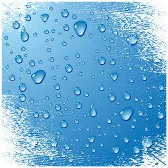 Blue Water Drops Grunge Background Vector