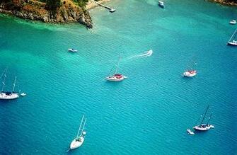 Bay Water Island As We Landed Travel Wallpaper And Stock Photo