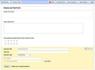 Create Forms With Google Docs Ghacks Tech News