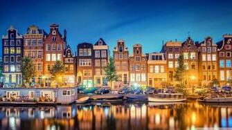 Amsterdam Lights 4k HD Desktop Wallpaper For Ultra Tv