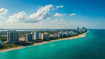 South Beach Miami Night Florida City Wallpaper Background