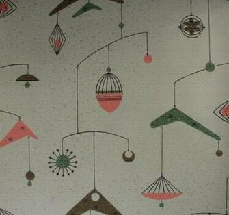 Vintage Wallpaper S Atomic Boomerang Mid By Rosieswallpaper