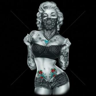 Sexy Shorts Marilyn Monroe Long Sleeve Shirt Gangsta Playboy Tattoo