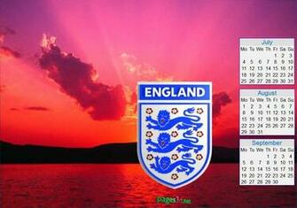 Of The English National Football Team Calendars Wallpaper