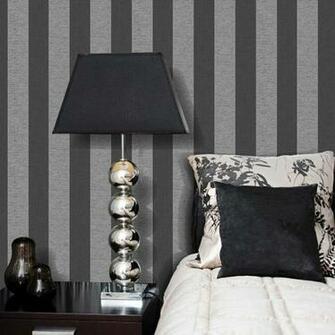 Shop By Brand Fine Decor Torino Black And Grey Stripe Wallpaper