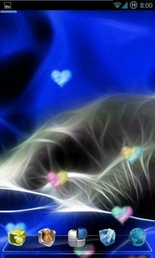 Kitty Cat Neon Live Wallpaper Screenshot