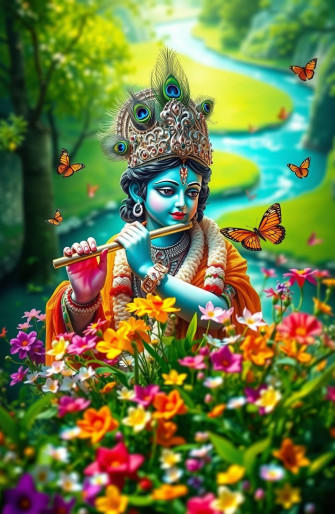 God Krishna HD Wallpaper
