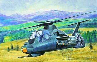 Wallpaper War Art Helicopter Painting Rah Comanche Image