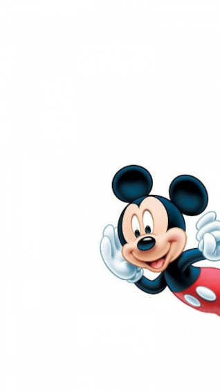 Peeking Mickey Mouse iPhone Wallpaper