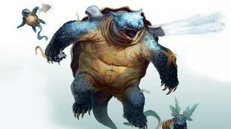 Wartortle Squirtle And Blastoise Pokemon Wallpaper Game