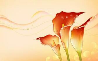 Abstract Flowers Design Wallpaper X Photo Of