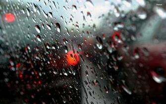 Rain Window Wallpaper