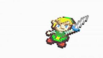 Zelda Character White Cubes Link Wallpaper Background 4k Ultra HD