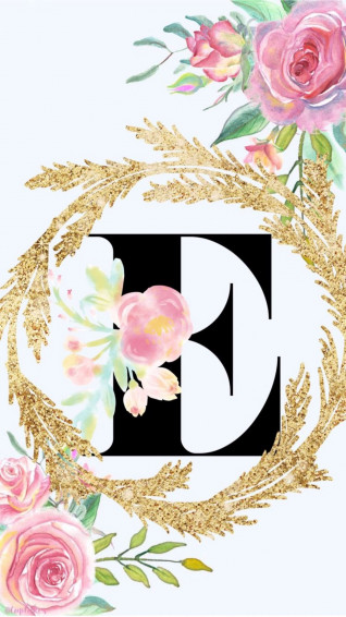 E Letter Wallpaper iPhone Monogram