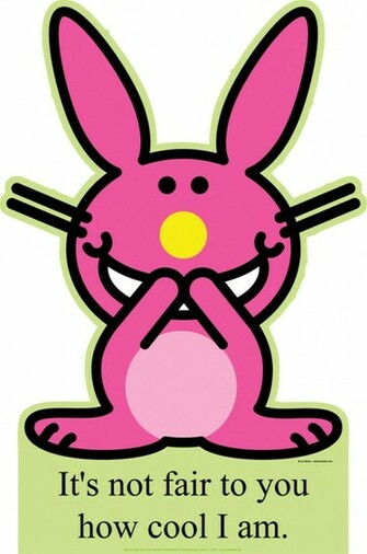 Happy Bunny How Cool Am I