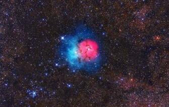 Wallpaper Space Nebula M20 Trifid Image For Desktop