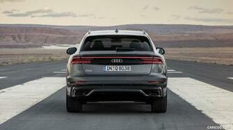 Audi Q8 Color Daytona Grey Rear HD Wallpaper