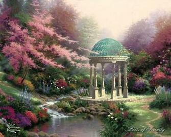 Thomas Kinkade Wallpaper Hearth Home Victorian