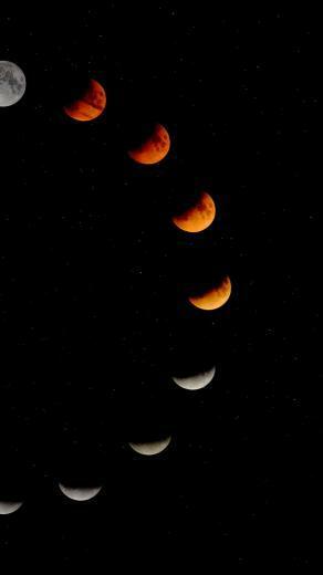 Wallpaper Moon Phase Eclipse Cycle Astronomy